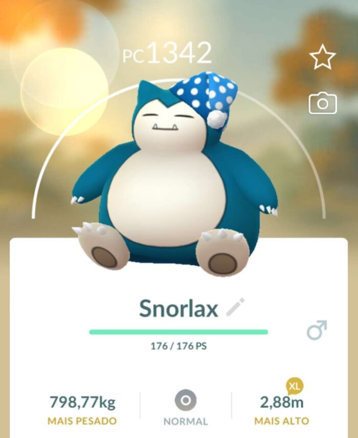 Snorlax Soneca (Não Shiny)