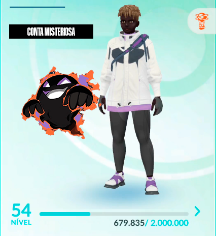 CONTA MISTERIOSA - LV54- 1 LENDARIO SHINY GARANTIDO