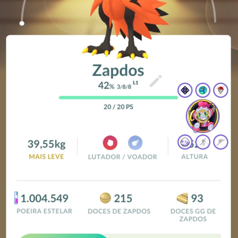 Zapdos de Galar (não shiny)