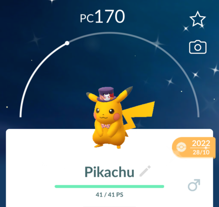 Pikachu de cartola