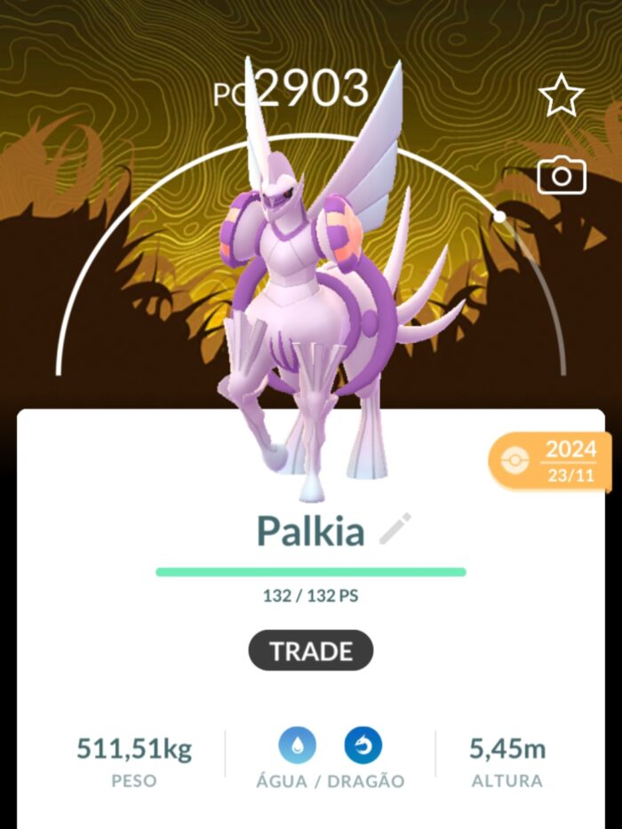 Dialga origin com fundo wild area (não shiny)