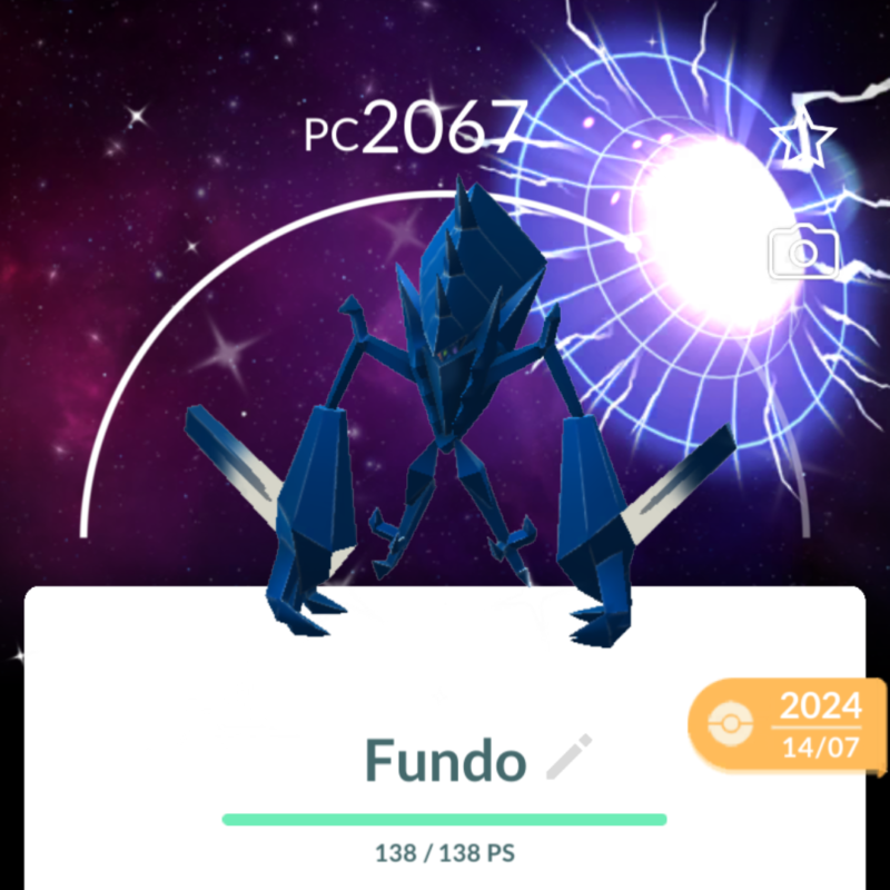 Necrozma shiny com fundo