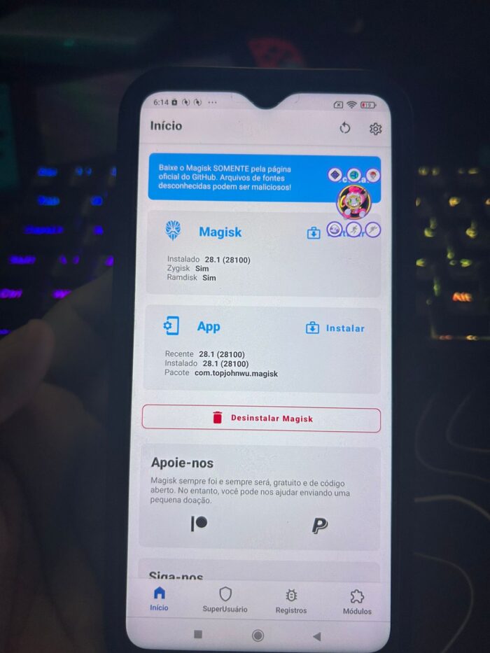 REDMI NOTE 8 PRO - COM ROOT (VENDIDO)