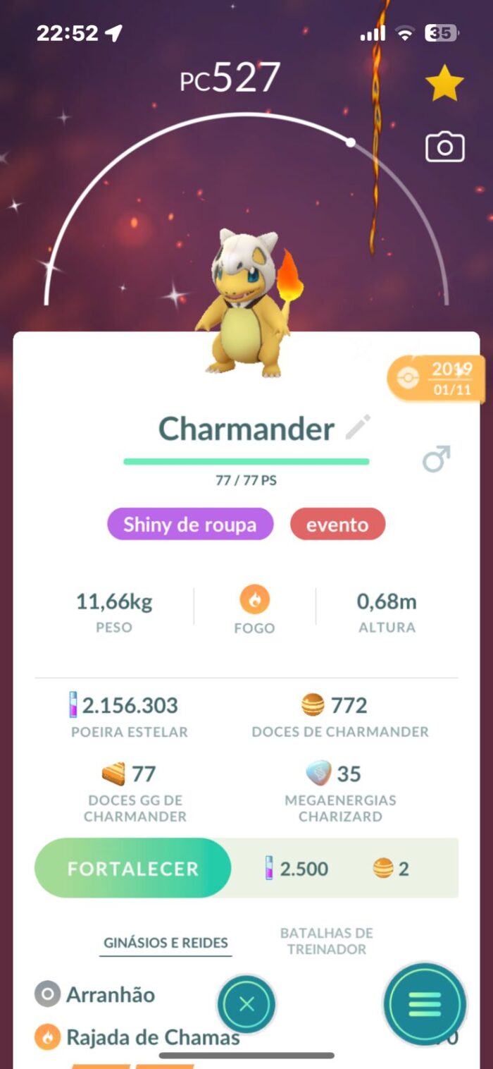Charmander de Hallowen