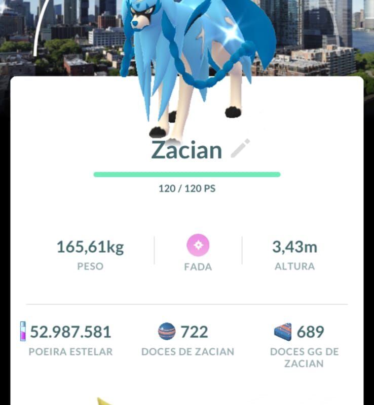 Zacian shiny background de Nova Jersey