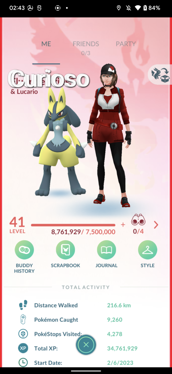 Conta Team Red LvL 41 (Lucario & Tapu Fini SHUNDO)