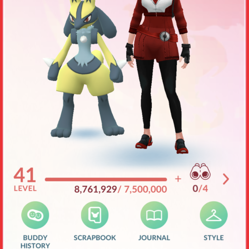 Conta Team Red LvL 41 (Lucario & Tapu Fini SHUNDO)