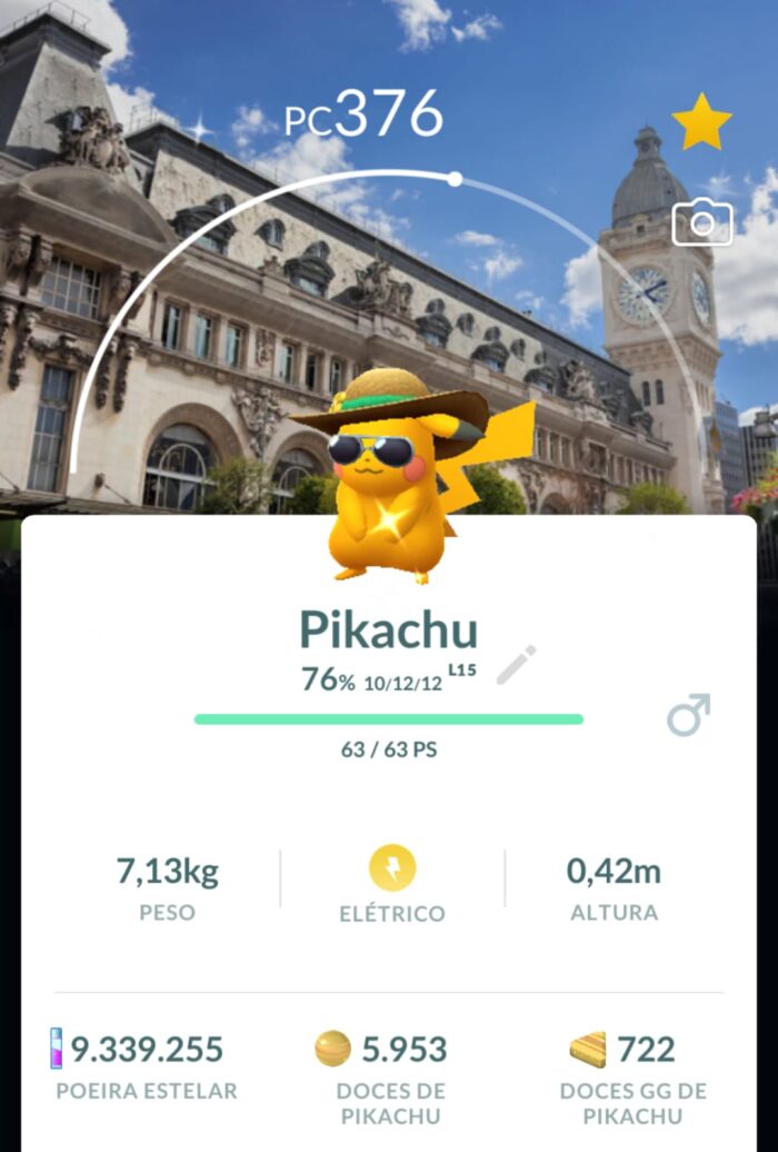 Pikachu Shiny Paris (Raro)