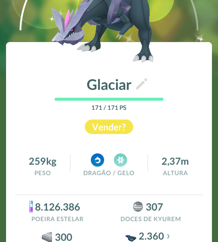 kYUREM SHINY COM ATAQUE LEGACY
