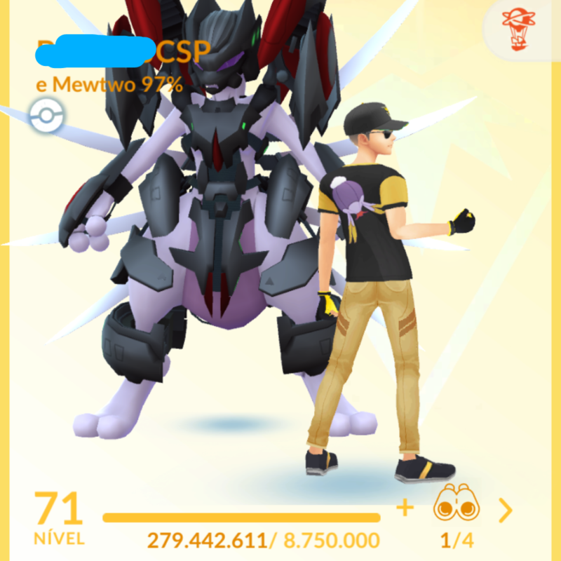 CONTA 71 - 80 - YELLOW - MEWTWO ARMORED