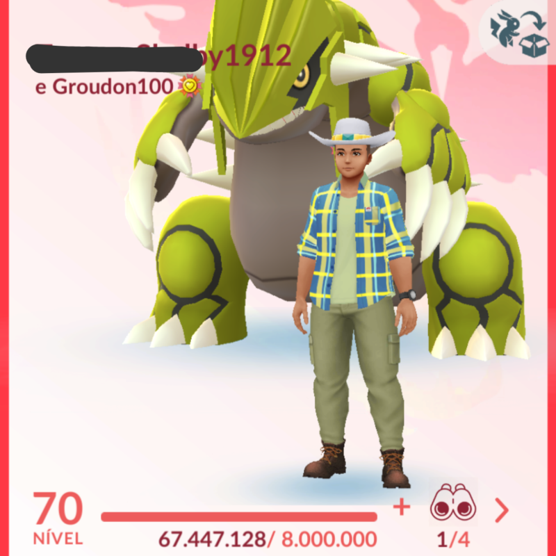 CONTA 70 - RED - GROUDON SHUNDO